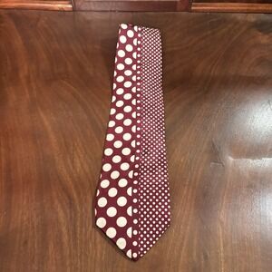 Paul Rodon Silk Tie Brown Polka Dot Made USA  Vintage Necktie